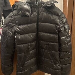 Moncler Shiny Black Down Jacket